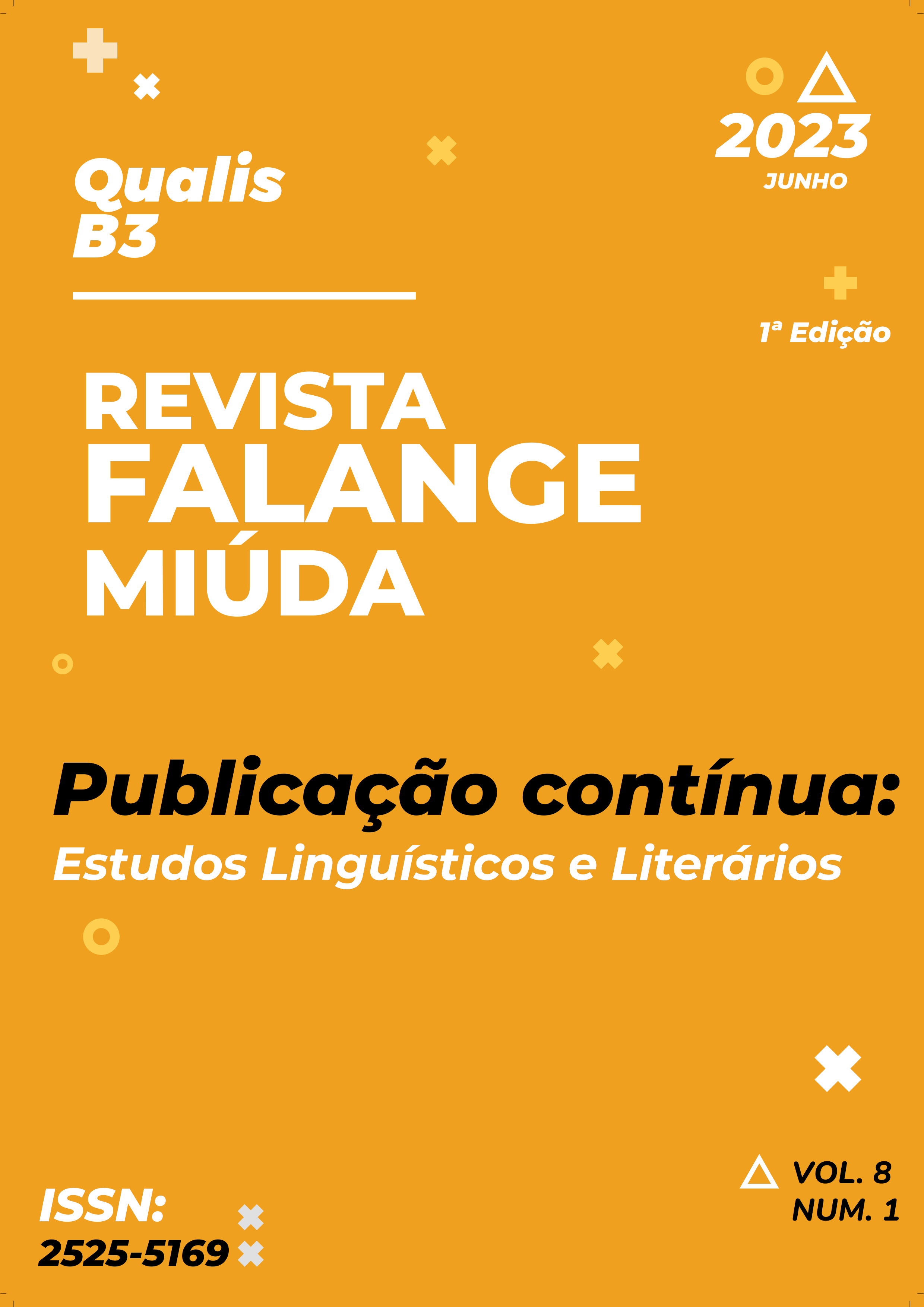 					Ver Vol. 8 Núm. 1 (2023): Publicação Contínua - Estudos Linguísticos e Literários 
				