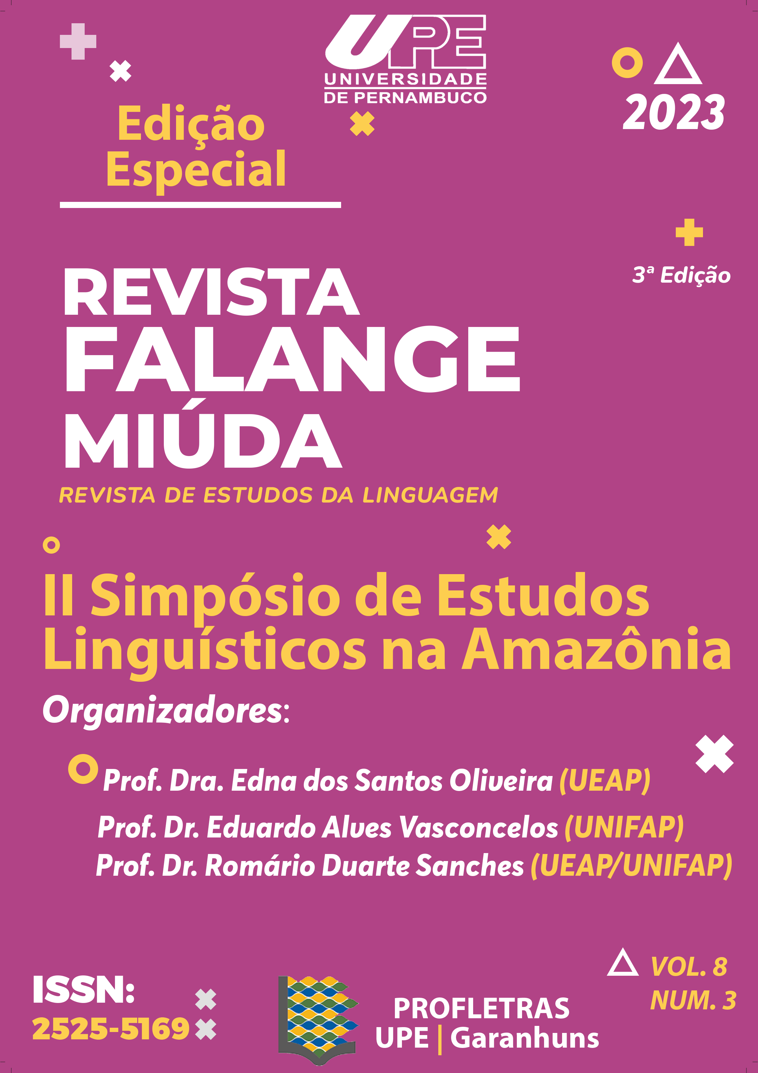 					Visualizar v. 8 n. 3 (2023): Edição especial - II Simpósio de Estudos Linguísticos na Amazônia
				