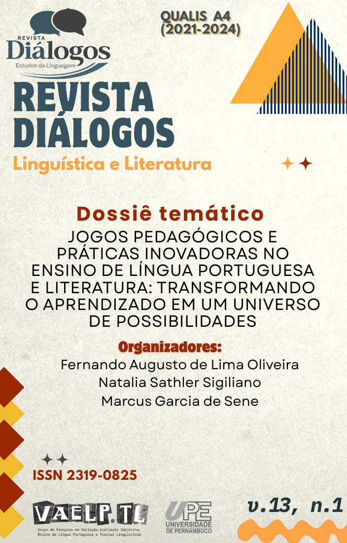 					Visualizar v. 13 n. 1 (2025): Jogos pedagógicos e práticas inovadoras no ensino de língua portuguesa e literatura: transformando o aprendizado em um universo de possibilidades
				
